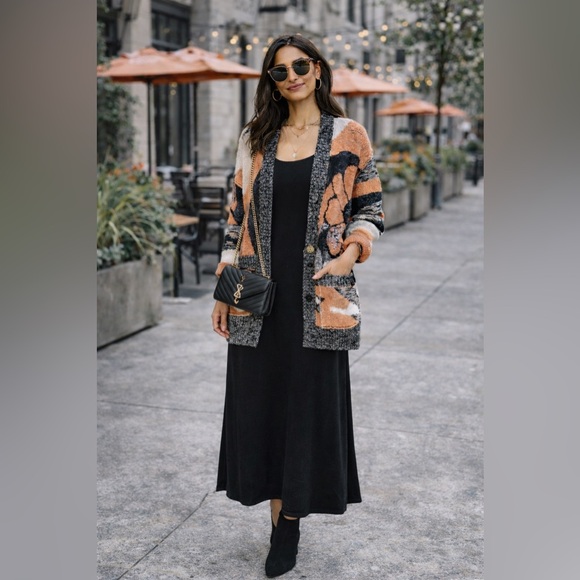 Free People Sweaters - LAST CHANCE Free People August Orchid Orange Oversize Cardigan